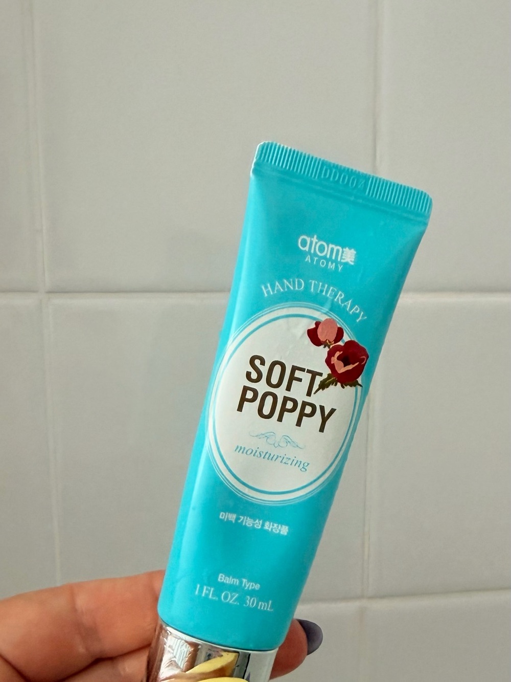 Atom Atomy Soft Poppy Moisturizing Hand Cream - 1 fl oz